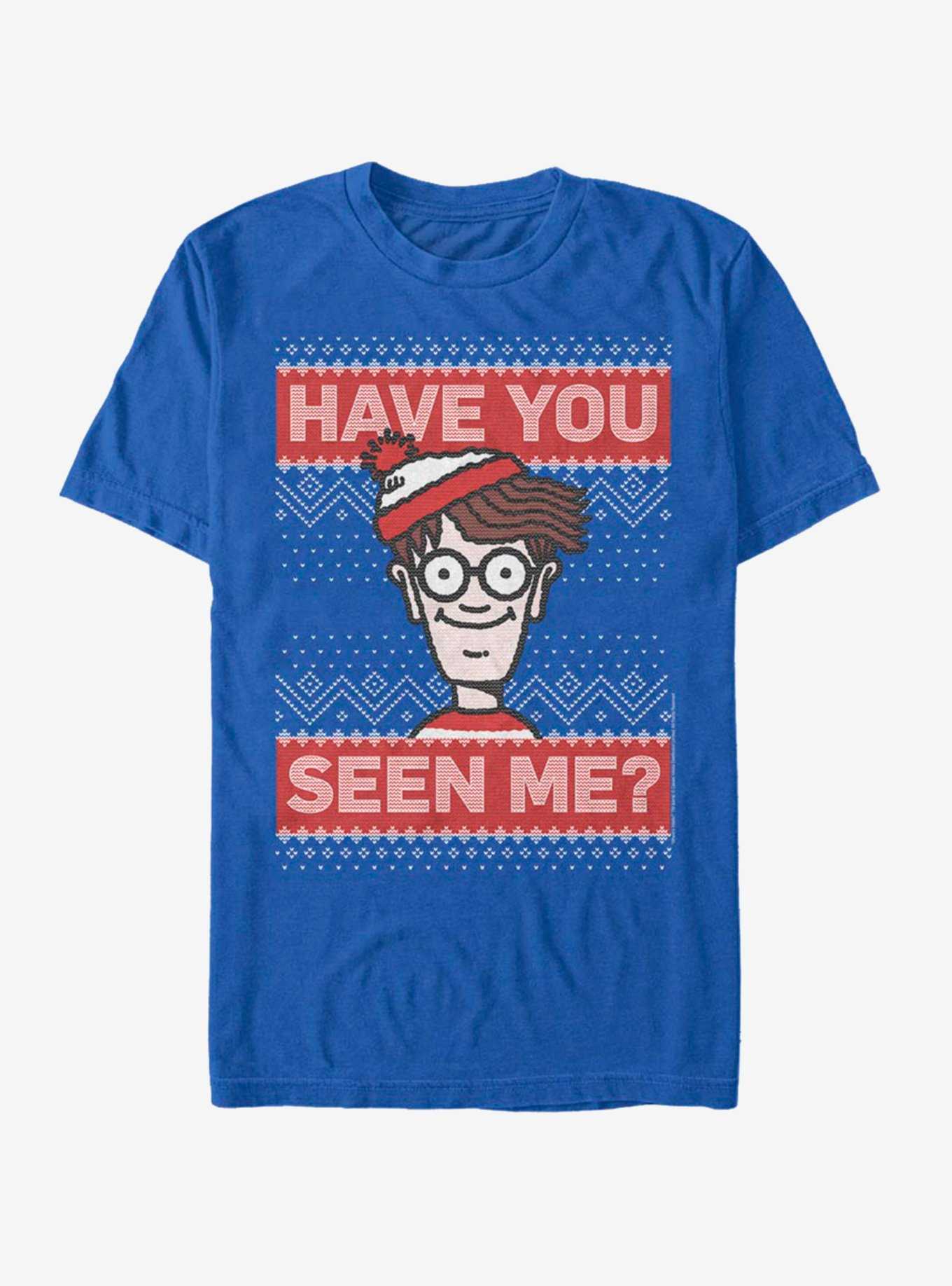 Wheres Waldo Seen Ugly Christmas Sweater T-Shirt, , hi-res
