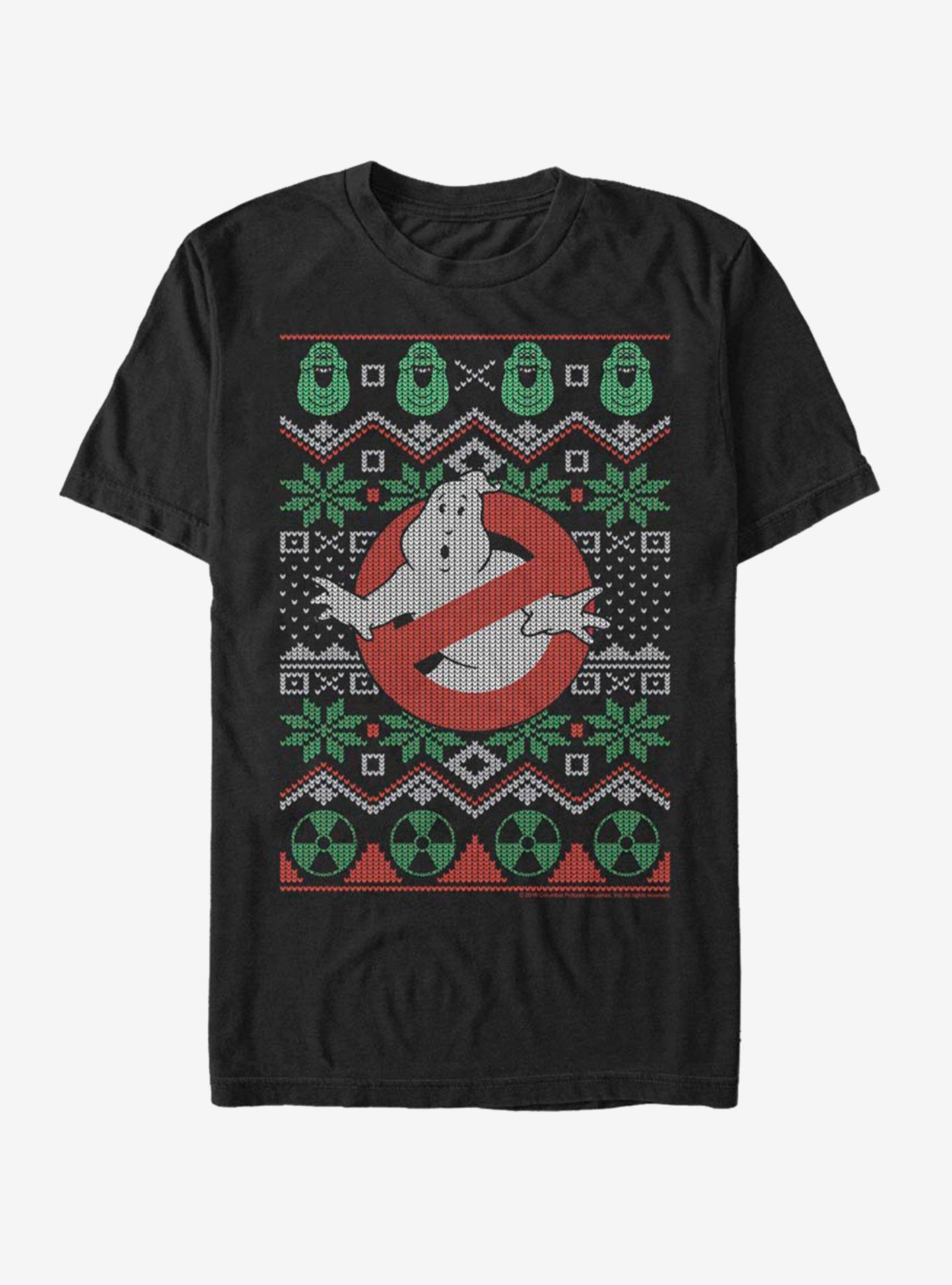 Ghostbusters Logo Ugly Christmas T-Shirt, , hi-res