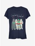 Star Wars Vader Boba Storm Troopers Carolers Girls T-Shirt, NAVY, hi-res