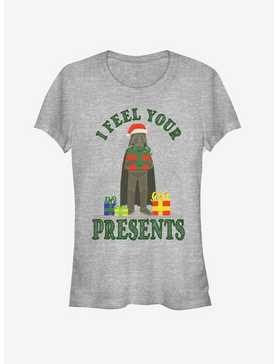 Star Wars Santa Vader Feel Your Presents Girls T-Shirt, , hi-res