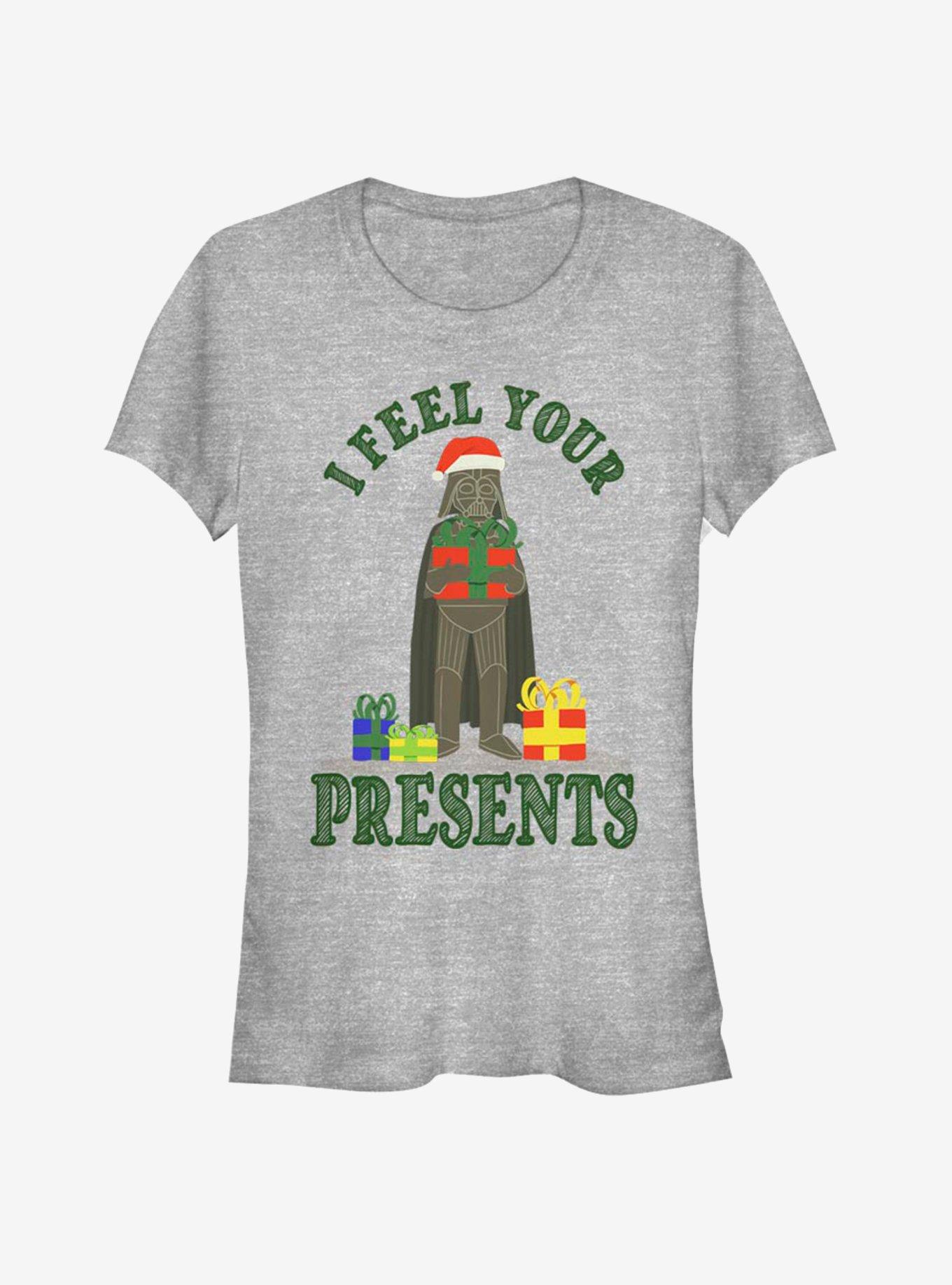 Star Wars Santa Vader Feel Your Presents Girls T-Shirt, , hi-res