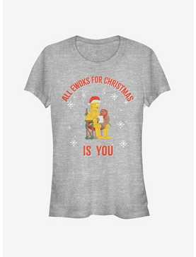 Star Wars C-3PO Santa Ewok Christmas Is You Girls T-Shirt, , hi-res