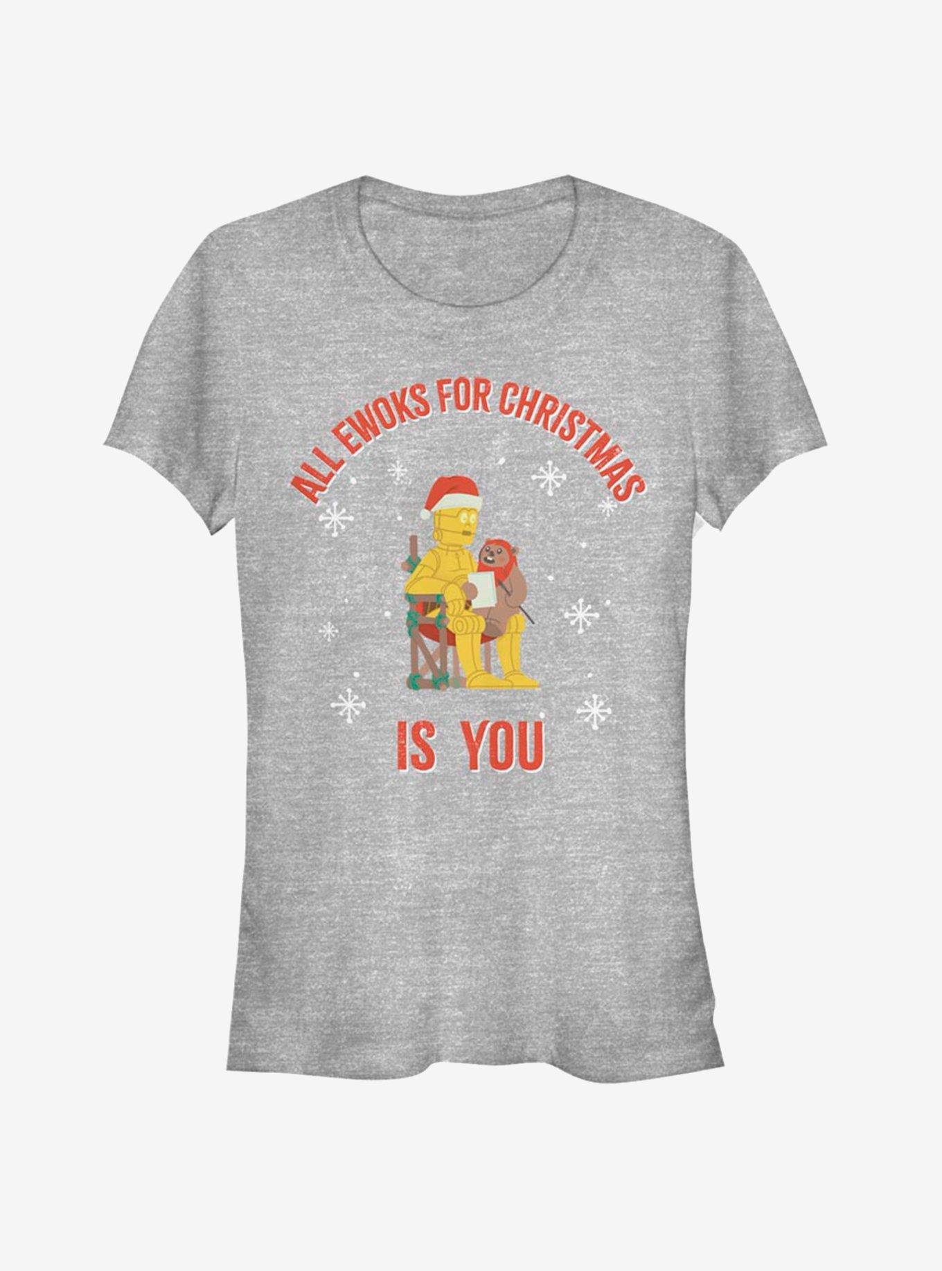 Star Wars C-3PO Santa Ewok Christmas Is You Girls T-Shirt, , hi-res