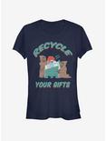 Star Wars Jawa Recycle Gifts Christmas Girls T-Shirt, NAVY, hi-res