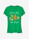 Star Wars Silent Night Jedi Knight Gingerbread Girls T-Shirt, KELLY, hi-res