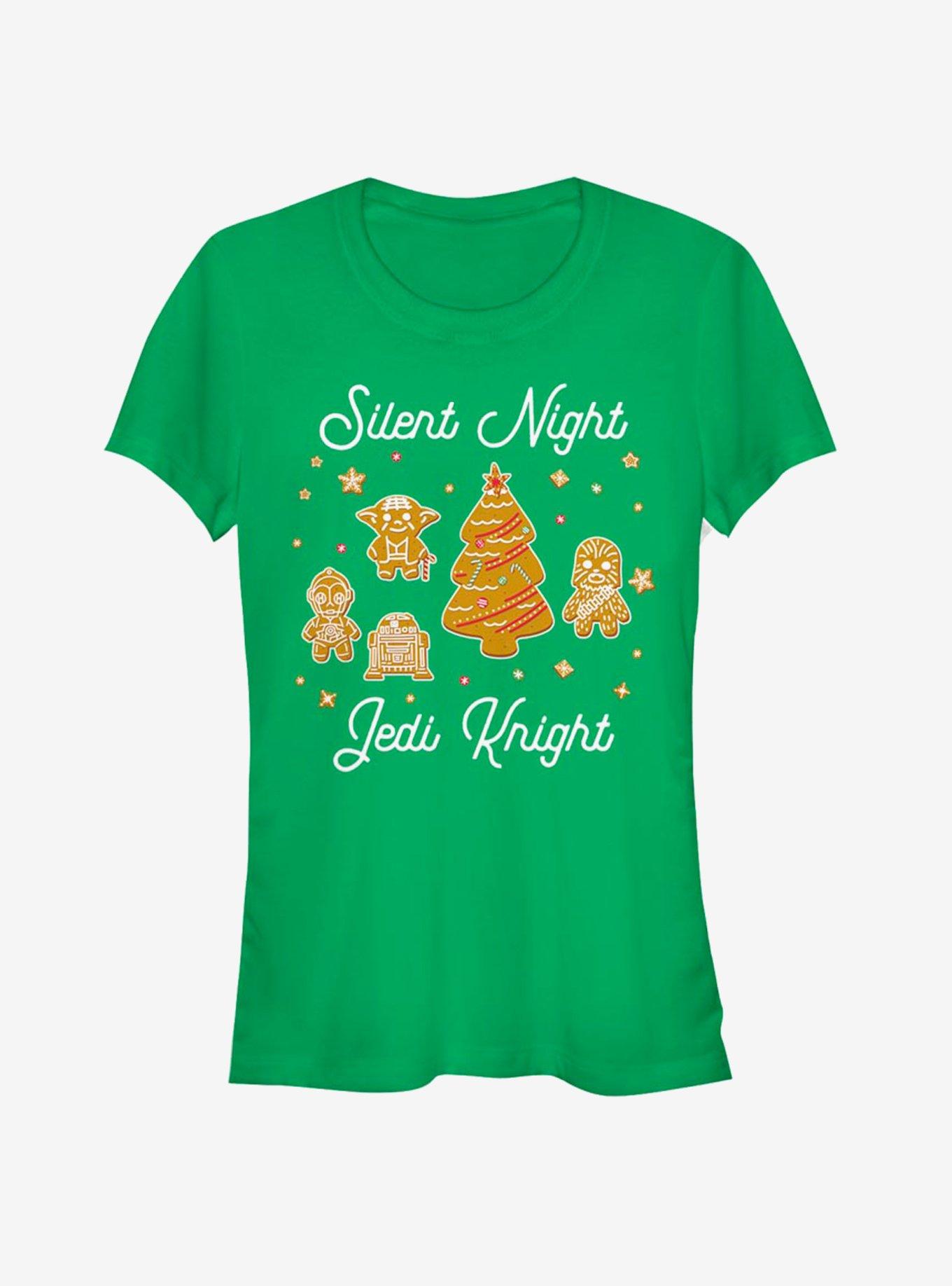 Star Wars Silent Night Jedi Knight Gingerbread Girls T-Shirt, , hi-res