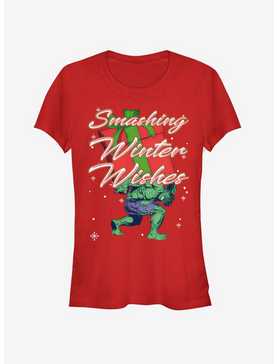 Marvel Hulk Smash Winter Girls T-Shirt, , hi-res