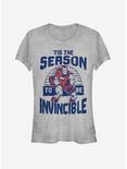 Marvel Iron Man Invincible Season Holiday Girls T-Shirt, ATH HTR, hi-res