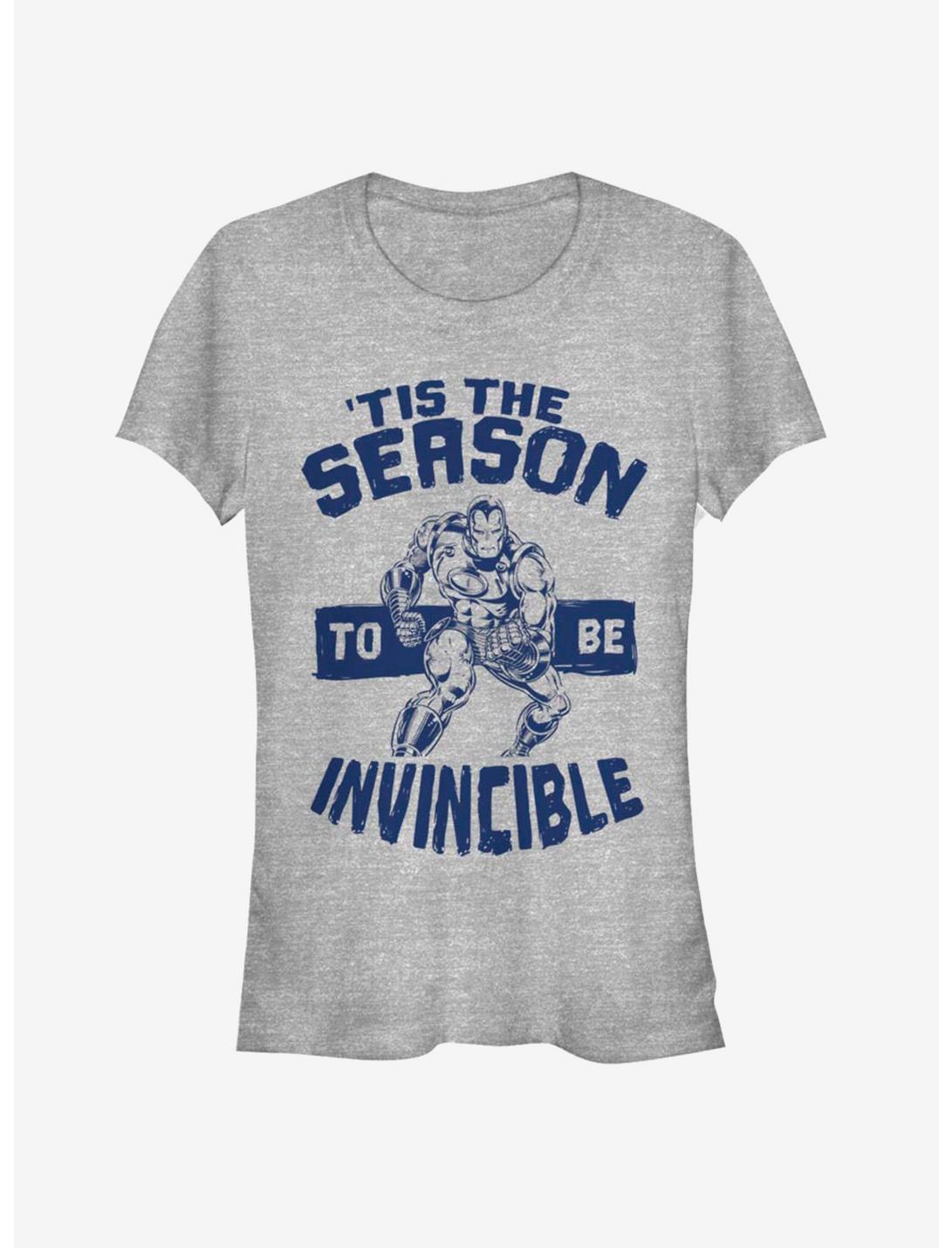Marvel Silver Age Iron Man Invincible Season Girls T-Shirt, ATH HTR, hi-res