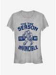 Marvel Silver Age Iron Man Invincible Season Girls T-Shirt, ATH HTR, hi-res