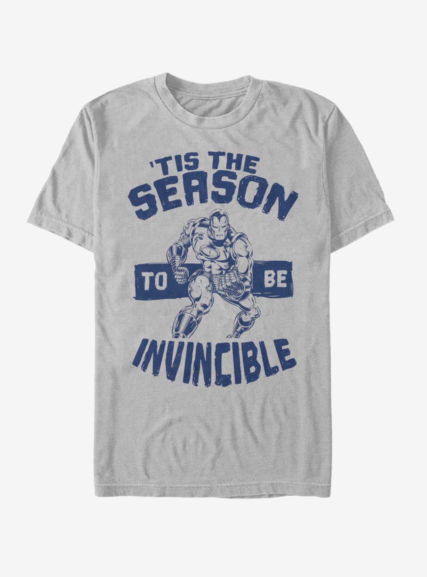 Marvel Silver Age Iron Man Invincible Season T-Shirt, SILVER, hi-res