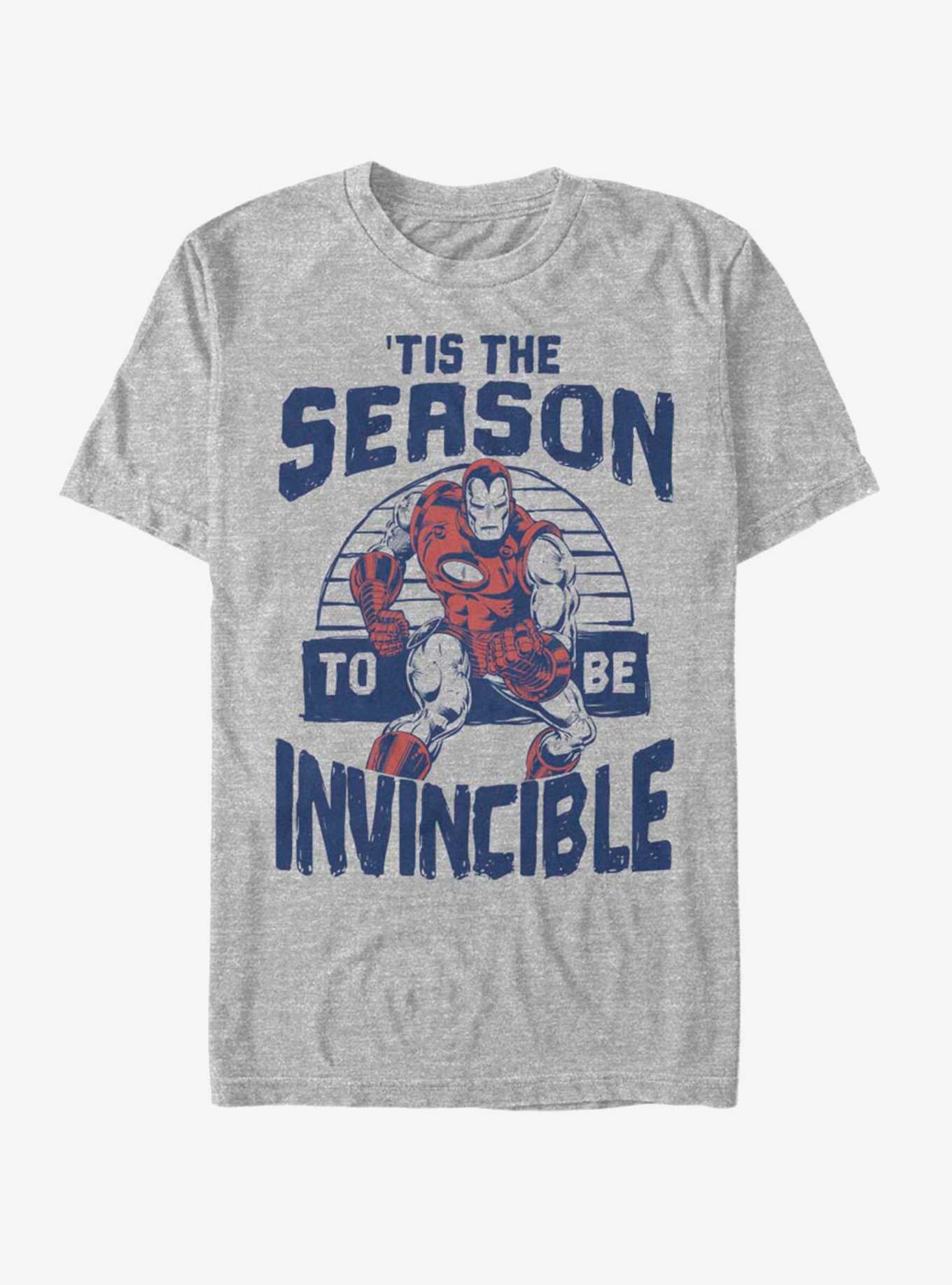 Marvel Iron Man Invincible Season Holiday T-Shirt, ATH HTR, hi-res