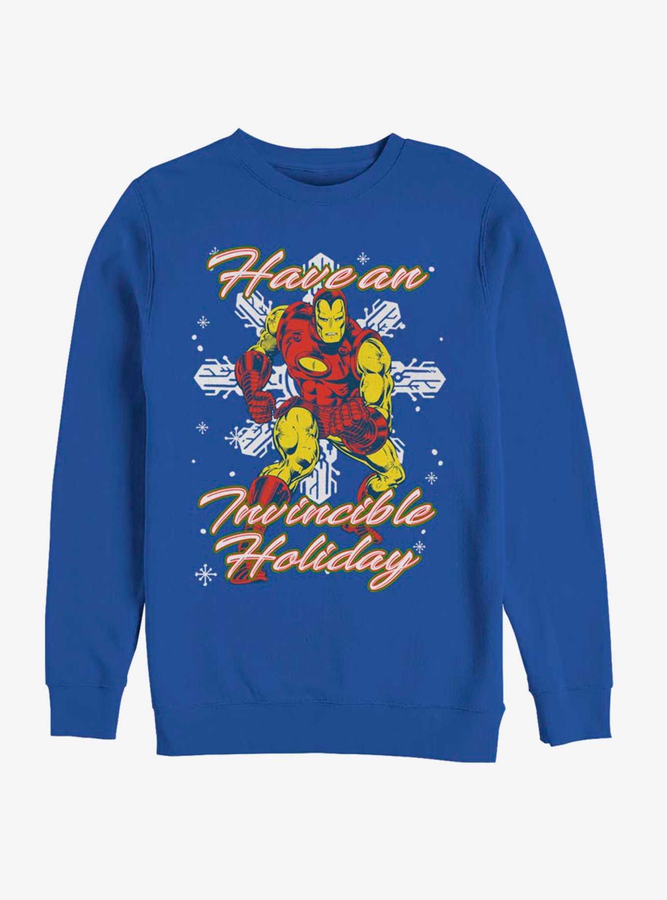 Marvel Silver Age Iron Man Incredible Holiday Crew Sweatshirt, , hi-res