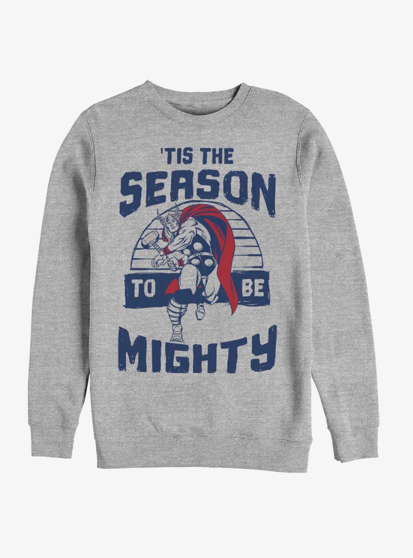 Marvel Thor Mighty Season Holiday Crew Sweatshirt, , hi-res