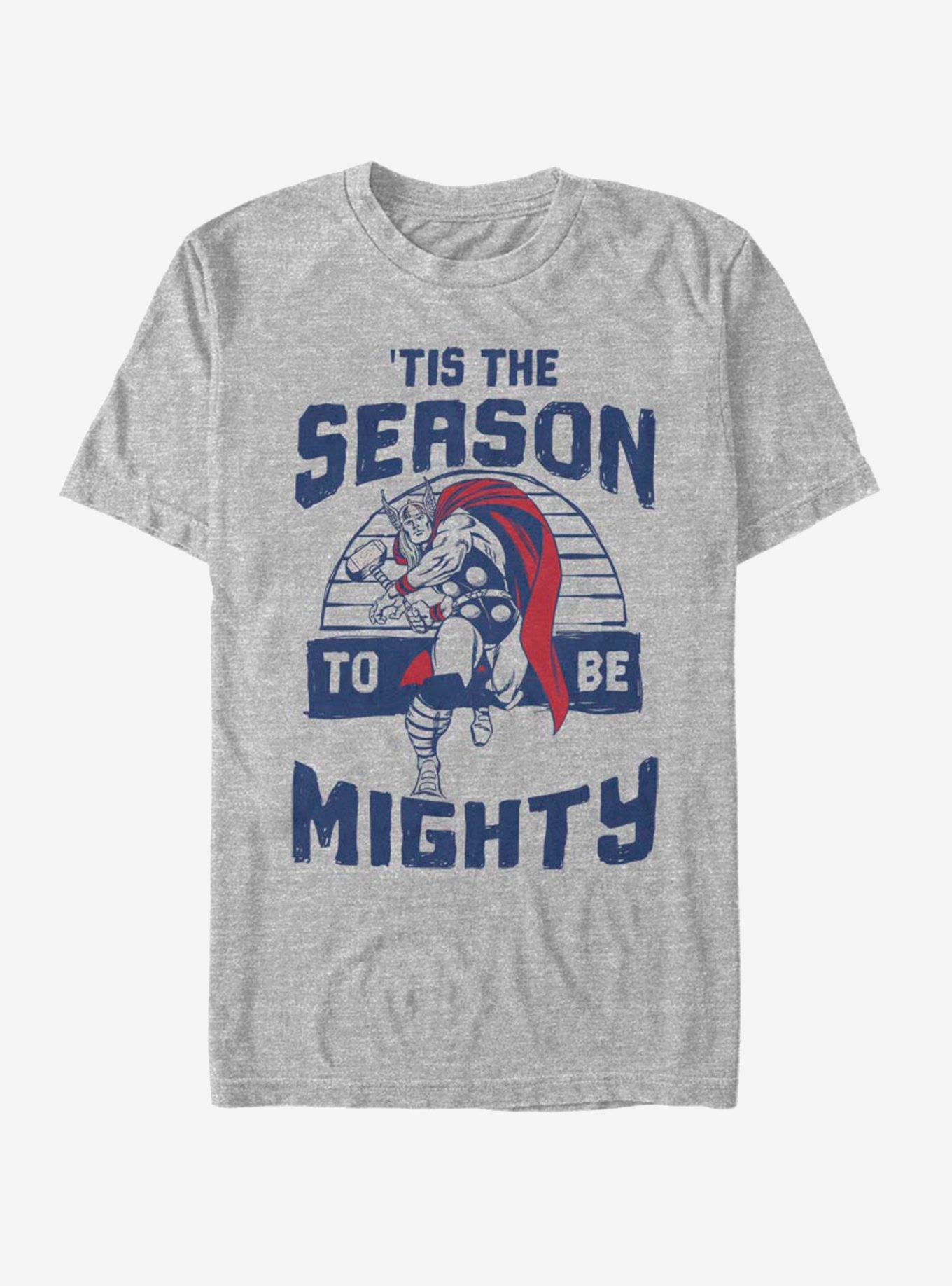 Marvel Thor Mighty Season Holiday T-Shirt, ATH HTR, hi-res