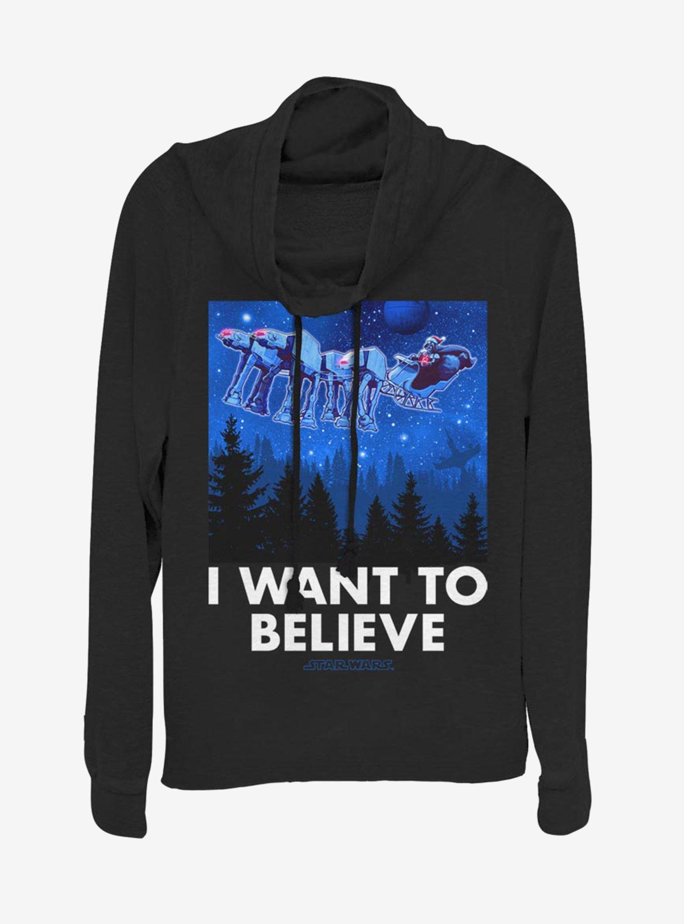 Star Wars Believe AT-AT Reindeer Vader Sleigh Girls T-Shirt, , hi-res