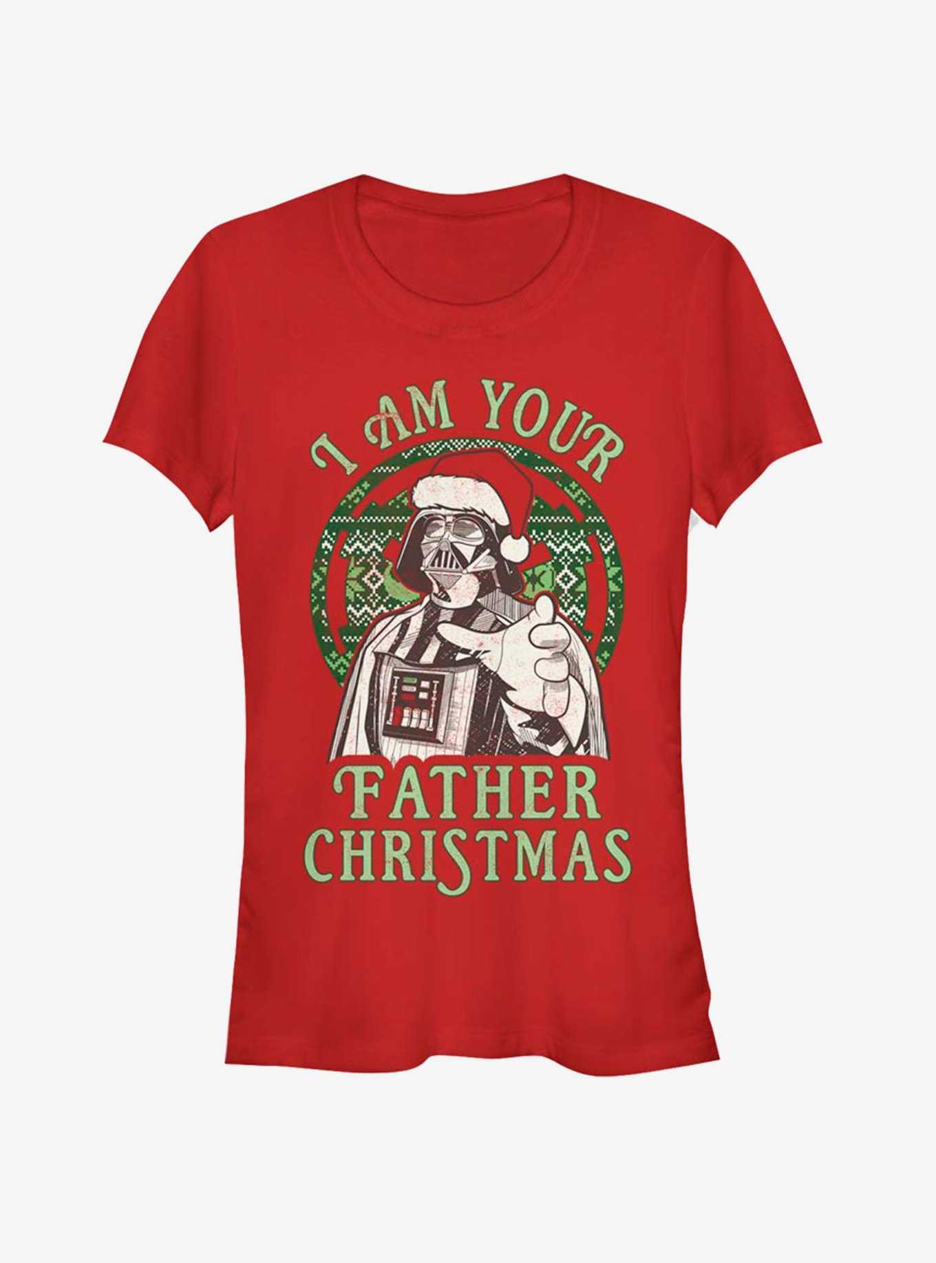 Star Wars Santa Vader I Am Your Father Christmas Girls T-Shirt, , hi-res