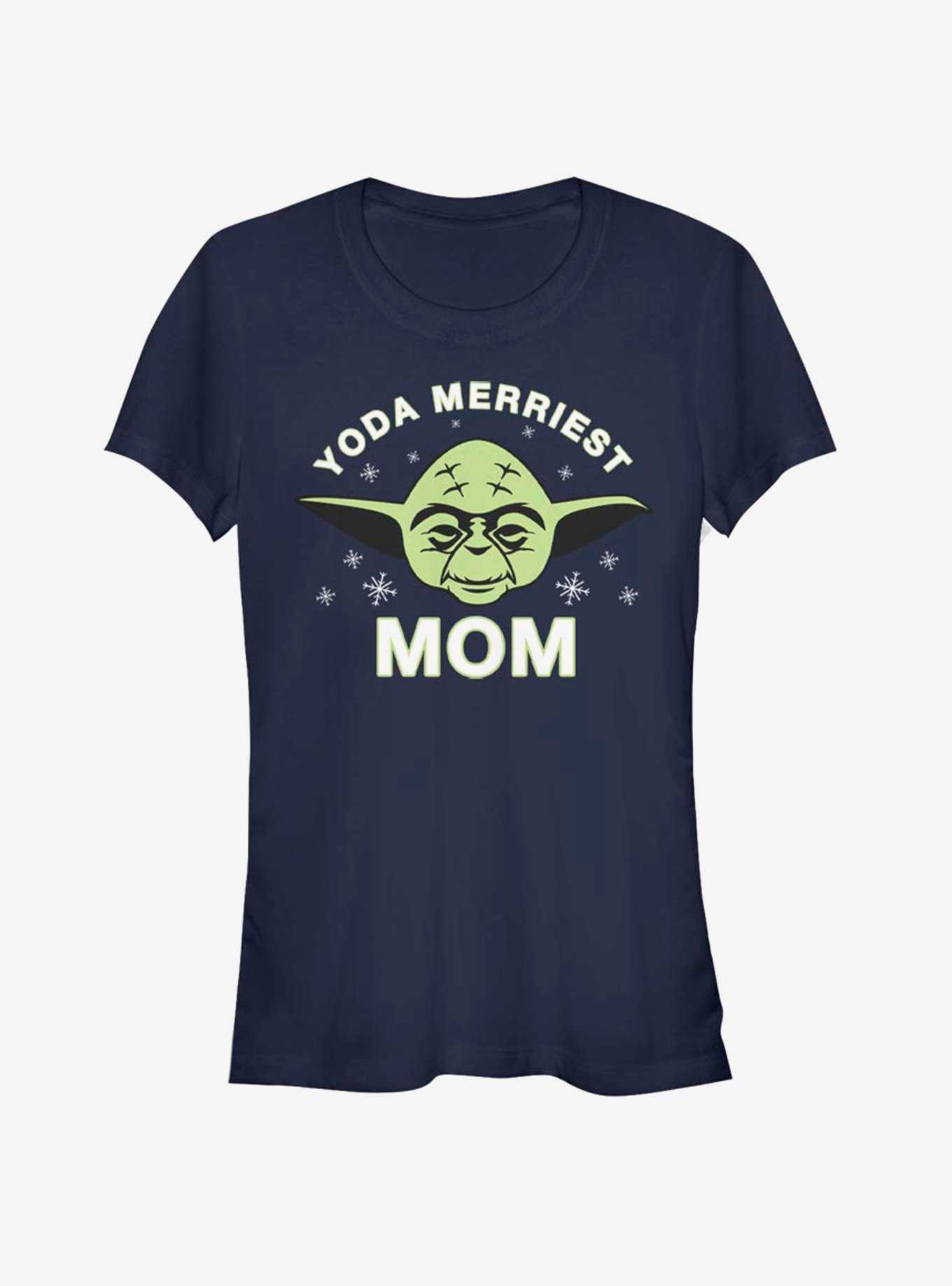 Star Wars Yoda Merriest Mom Girls T-Shirt, , hi-res