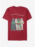 Star Wars Vader Boba Storm Troopers Carolers T-Shirt, CARDINAL, hi-res