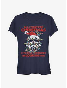 Star Wars Santa Storm Trooper Christmas Lights Girls T-Shirt, , hi-res