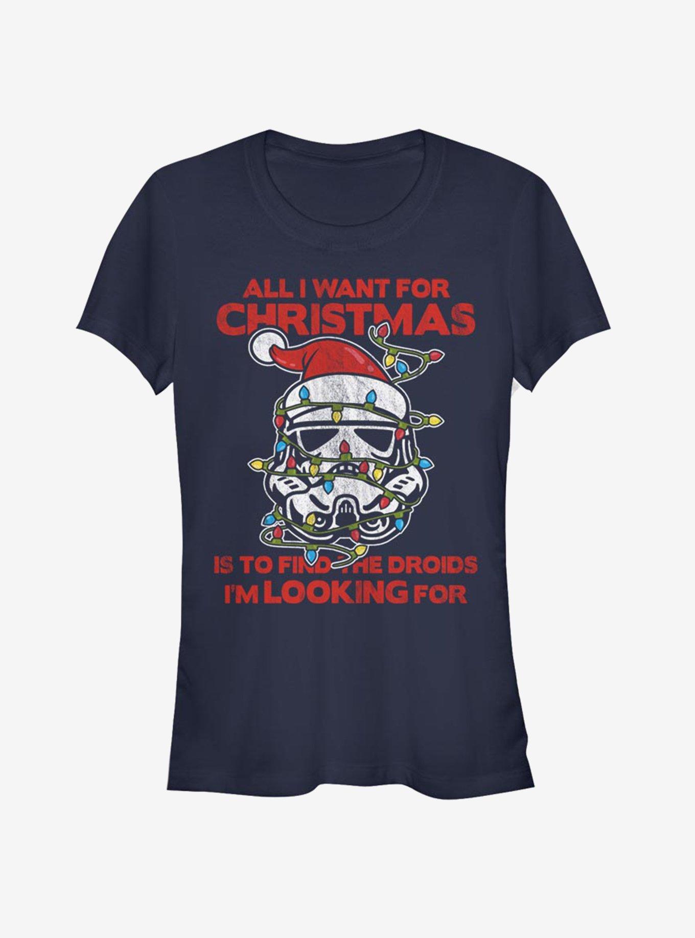 Star Wars Santa Storm Trooper Christmas Lights Girls T-Shirt, , hi-res