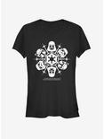 Star Wars Empire Dark Side Snowflake Girls T-Shirt, BLACK, hi-res