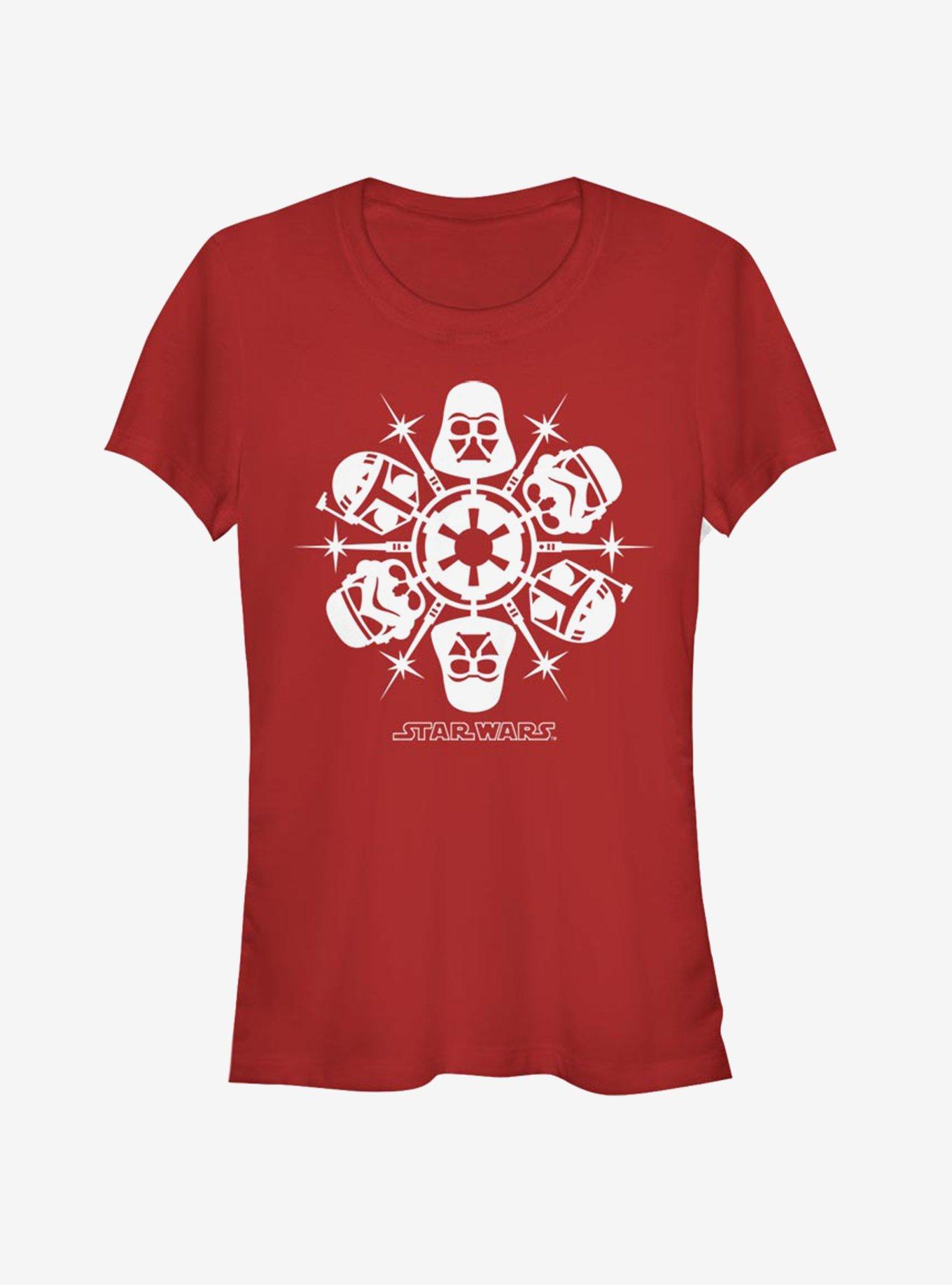 Star Wars Empire Dark Side Snowflake Girls T-Shirt, , hi-res