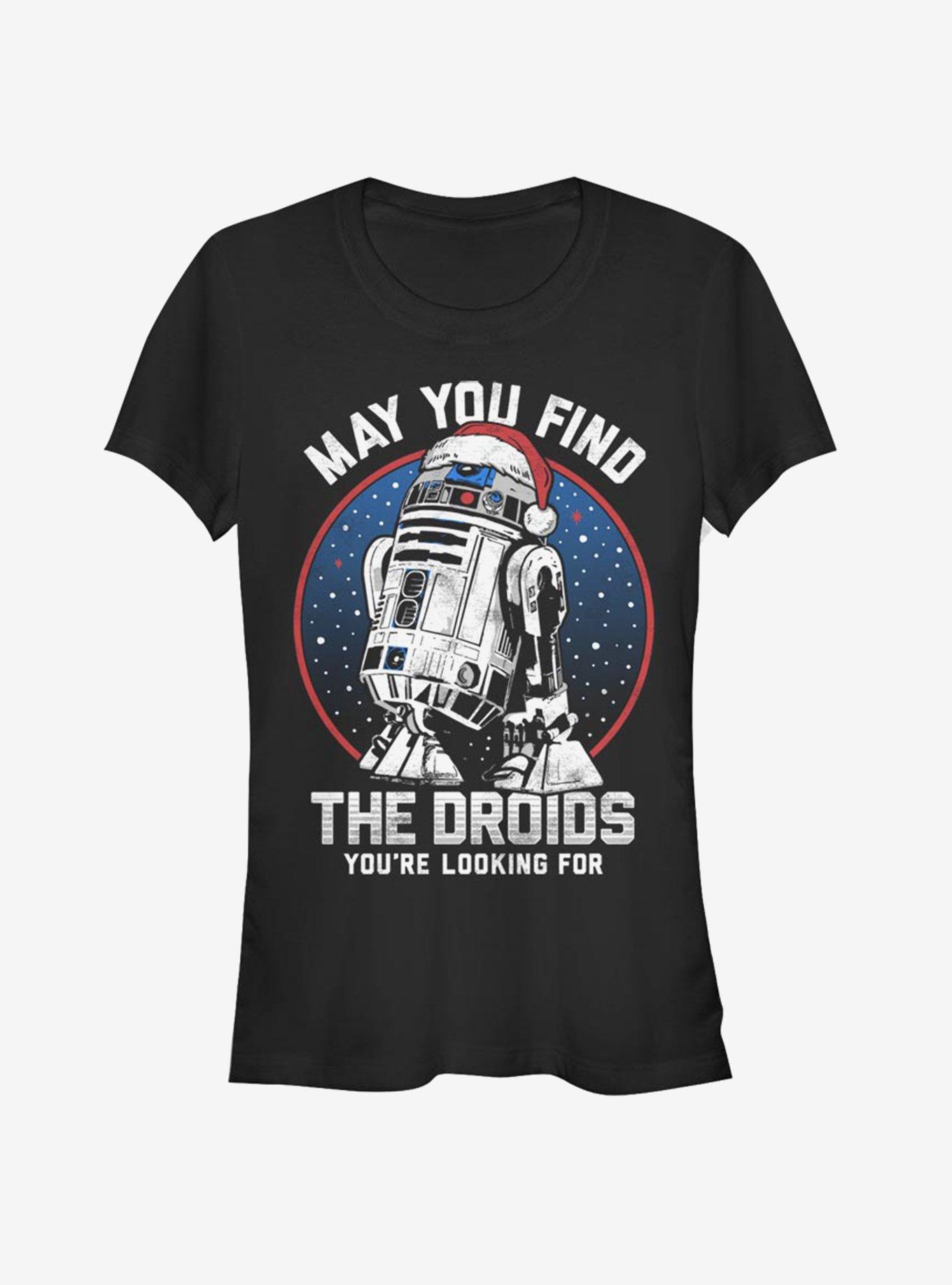 Star Wars R2 D2 Droid Wishes Girls T Shirt Black Hot Topic 1022