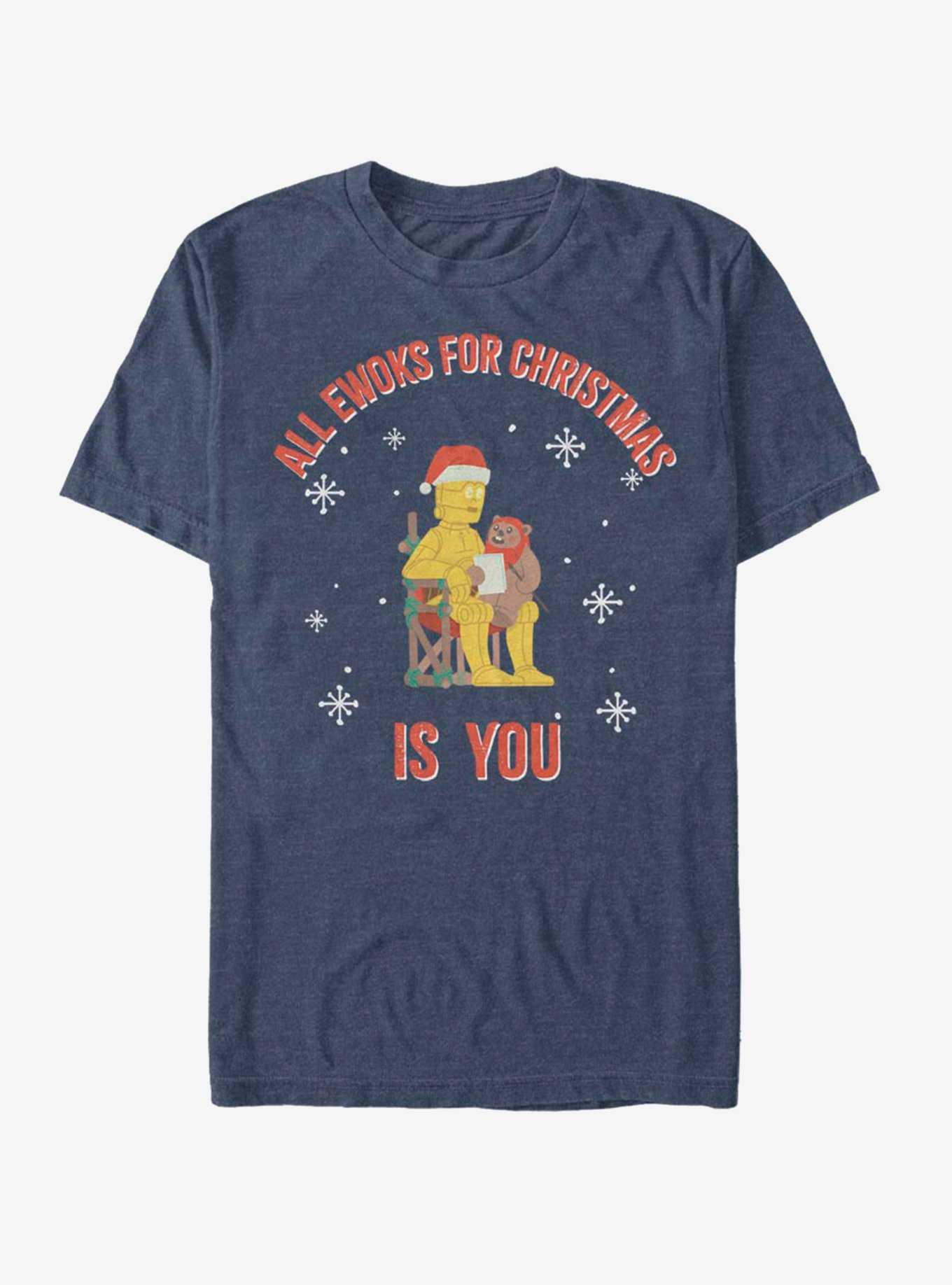 Star Wars C-3PO Santa Ewok Christmas Is You T-Shirt, , hi-res