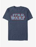Star Wars Fairisle Logo T-Shirt, NAVY HTR, hi-res