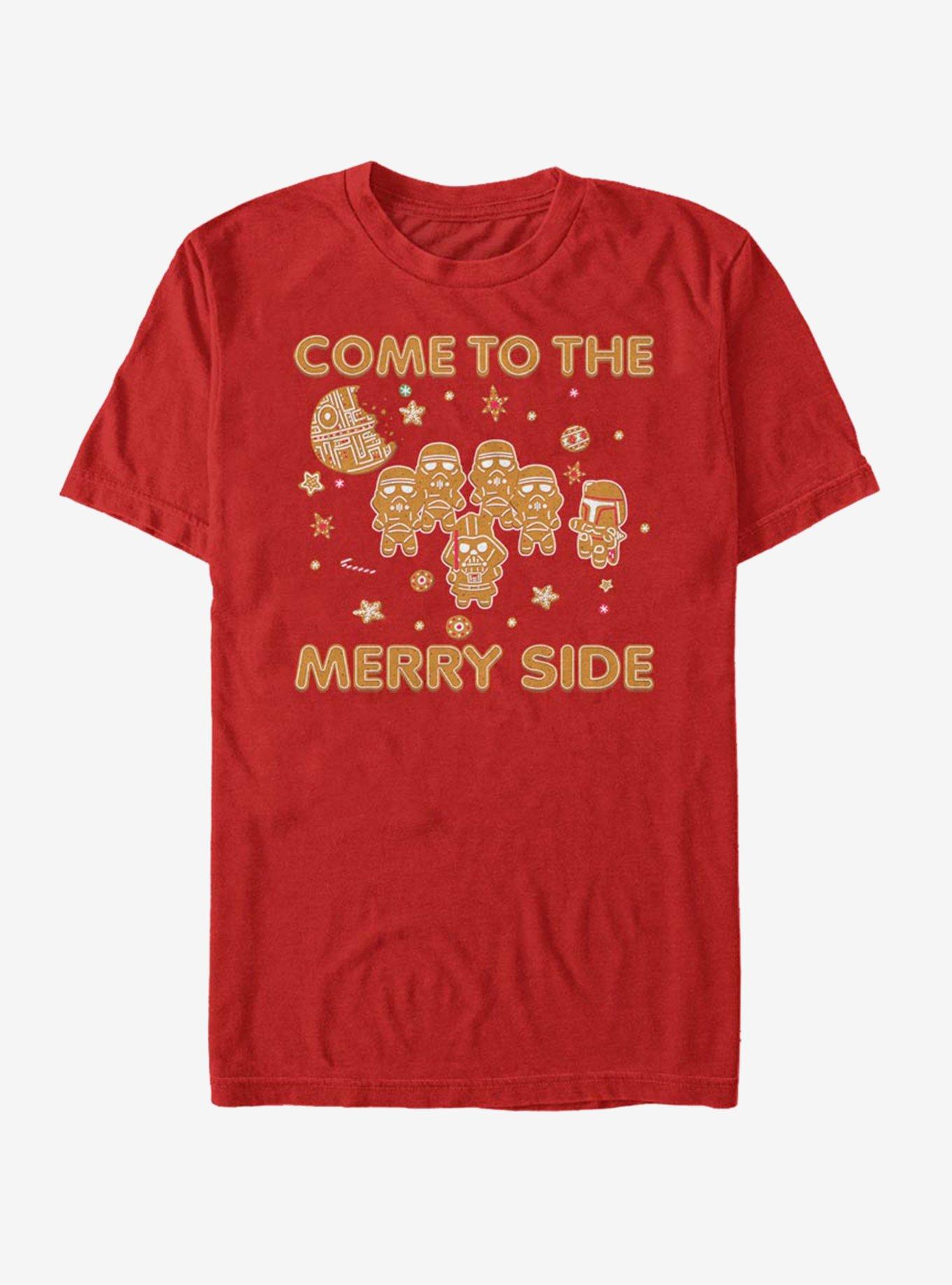 Star Wars Gingerbread Come To The Merry Side T-Shirt