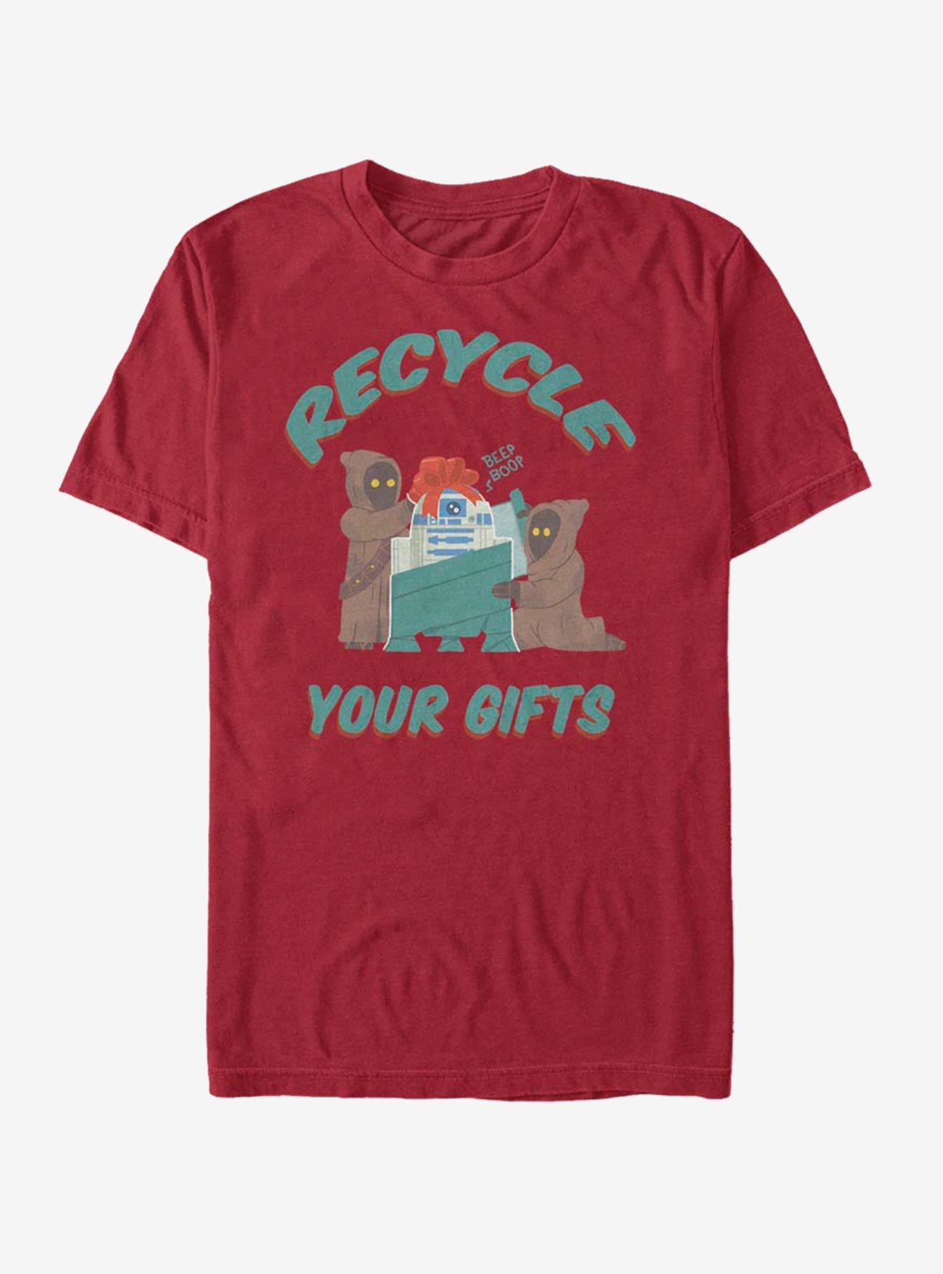 Star Wars Jawa Recycle Gifts Christmas T-Shirt, CARDINAL, hi-res