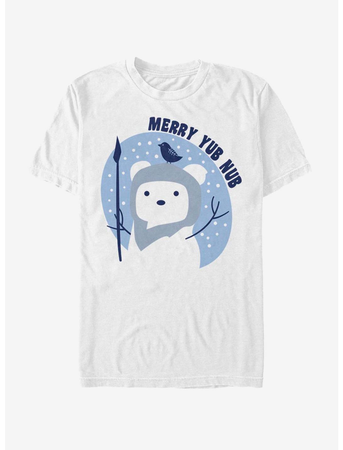 Star Wars Ewok Merry Yub Nub T-Shirt, WHITE, hi-res