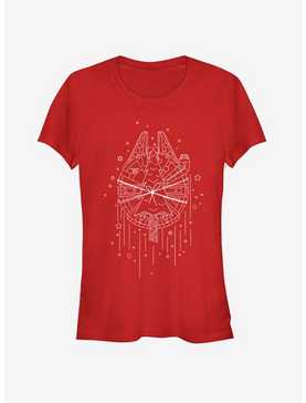Star Wars Falcon Christmas Tree Girls T-Shirt, , hi-res