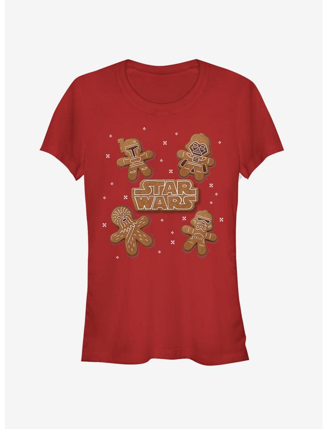 Star Wars Gingerbread Cookie Girls T-Shirt, RED, hi-res