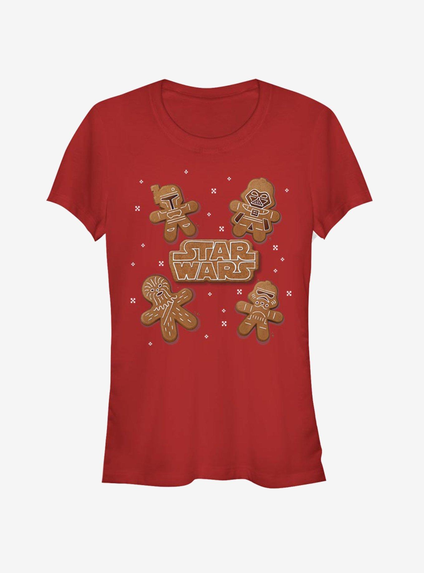 Star Wars Gingerbread Cookie Girls T-Shirt, RED, hi-res