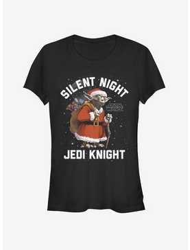 Star Wars Santa Yoda Silent Jedi Knight Girls T-Shirt, , hi-res