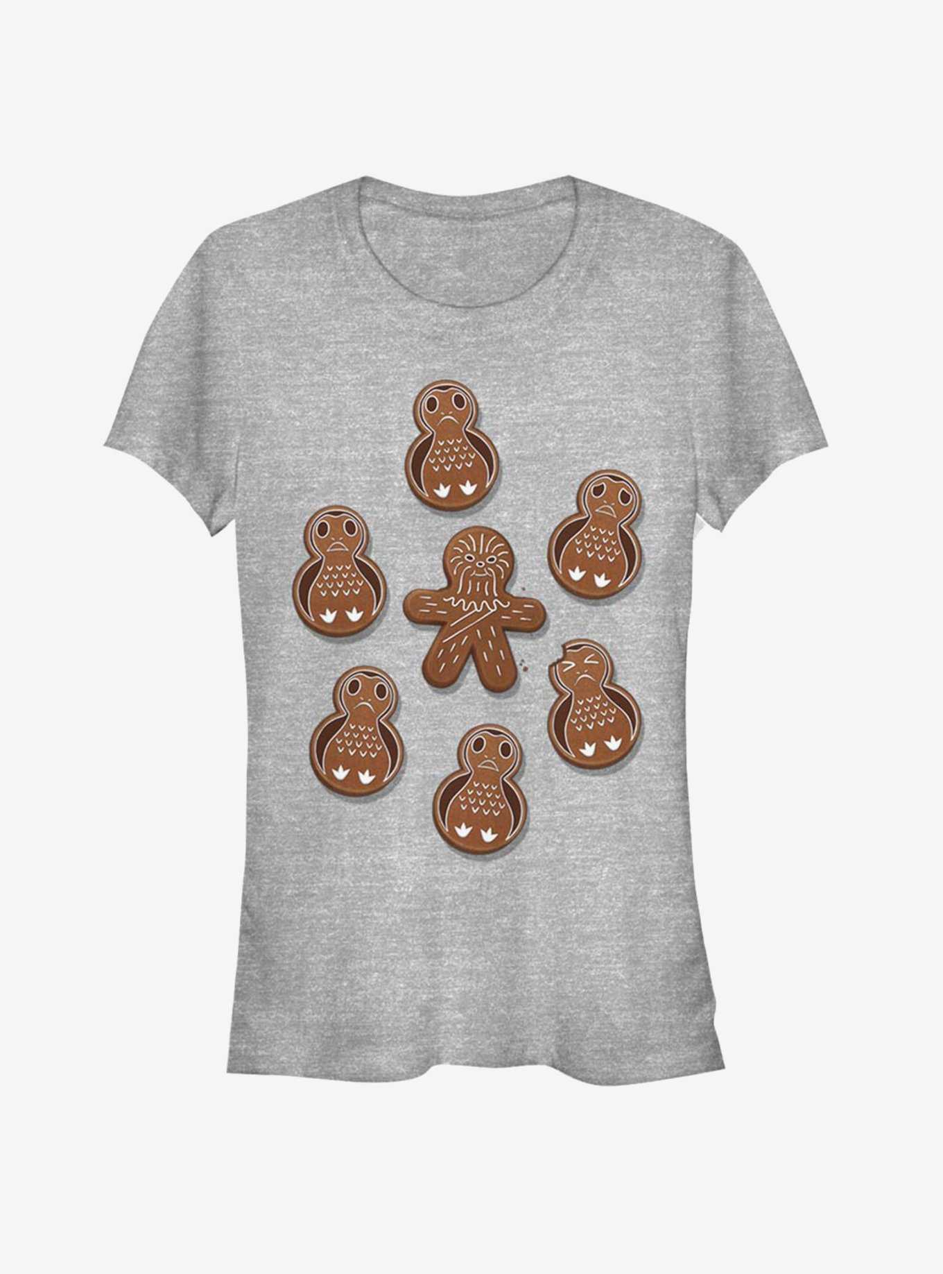 Star Wars Gingerman Porg Christmas Cookies Girls T-Shirt, , hi-res