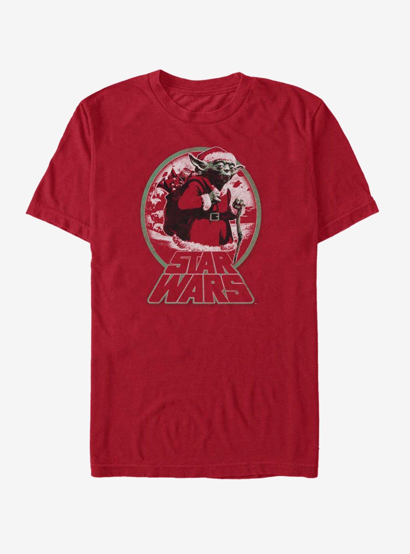 Star Wars Yoda Santa Snow Globe T-Shirt, , hi-res