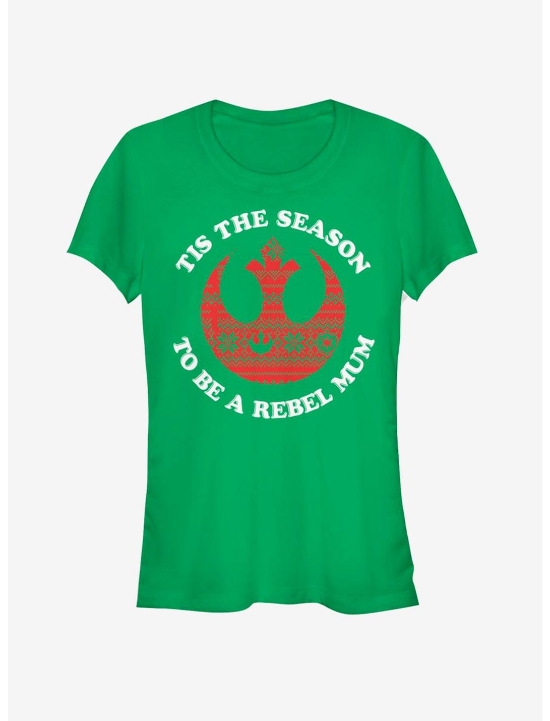 Star Wars Rebel Mum Christmas Girls T-Shirt, KELLY, hi-res