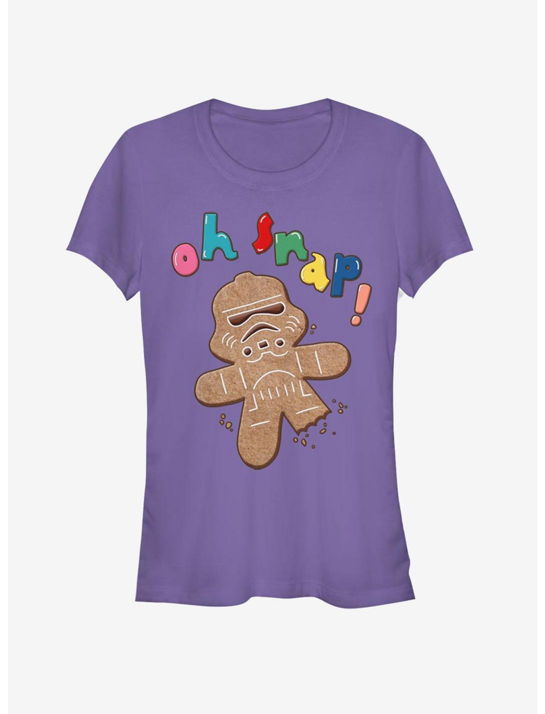 Star Wars Storm Trooper Gingerbread Gingersnap Girls T-Shirt, PURPLE, hi-res