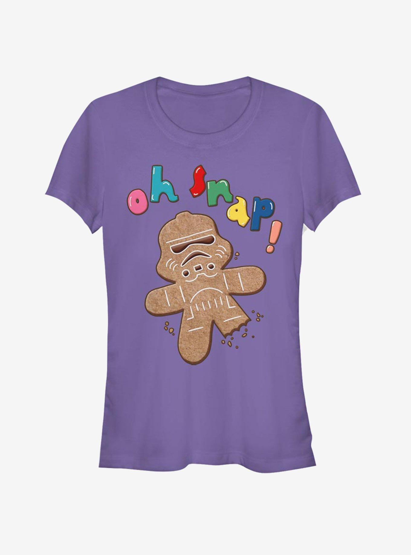 Star Wars Storm Trooper Gingerbread Gingersnap Girls T-Shirt, PURPLE, hi-res