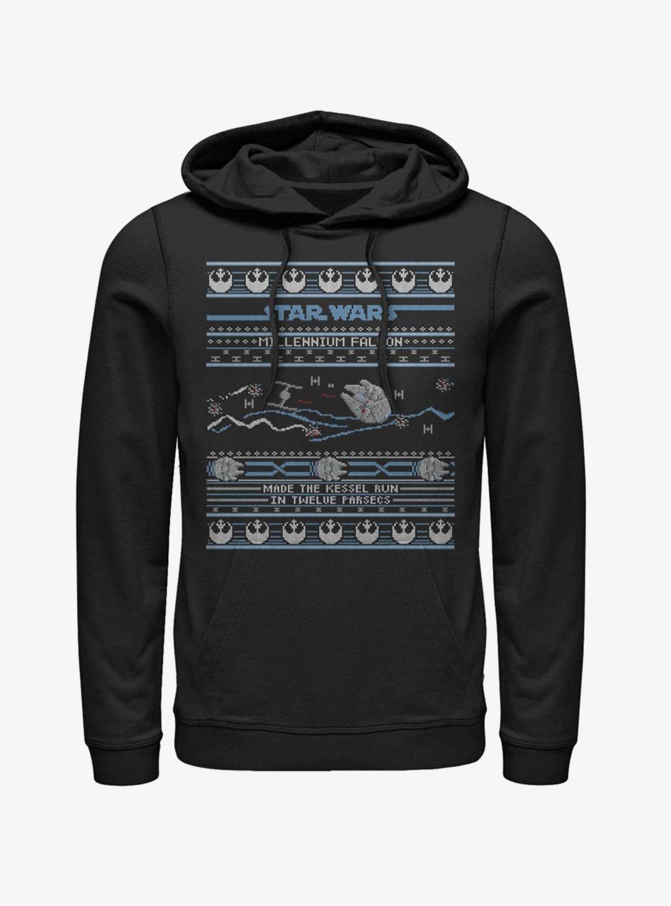 Star Wars Falcon Attack Ugly Christmas Hoodie, , hi-res