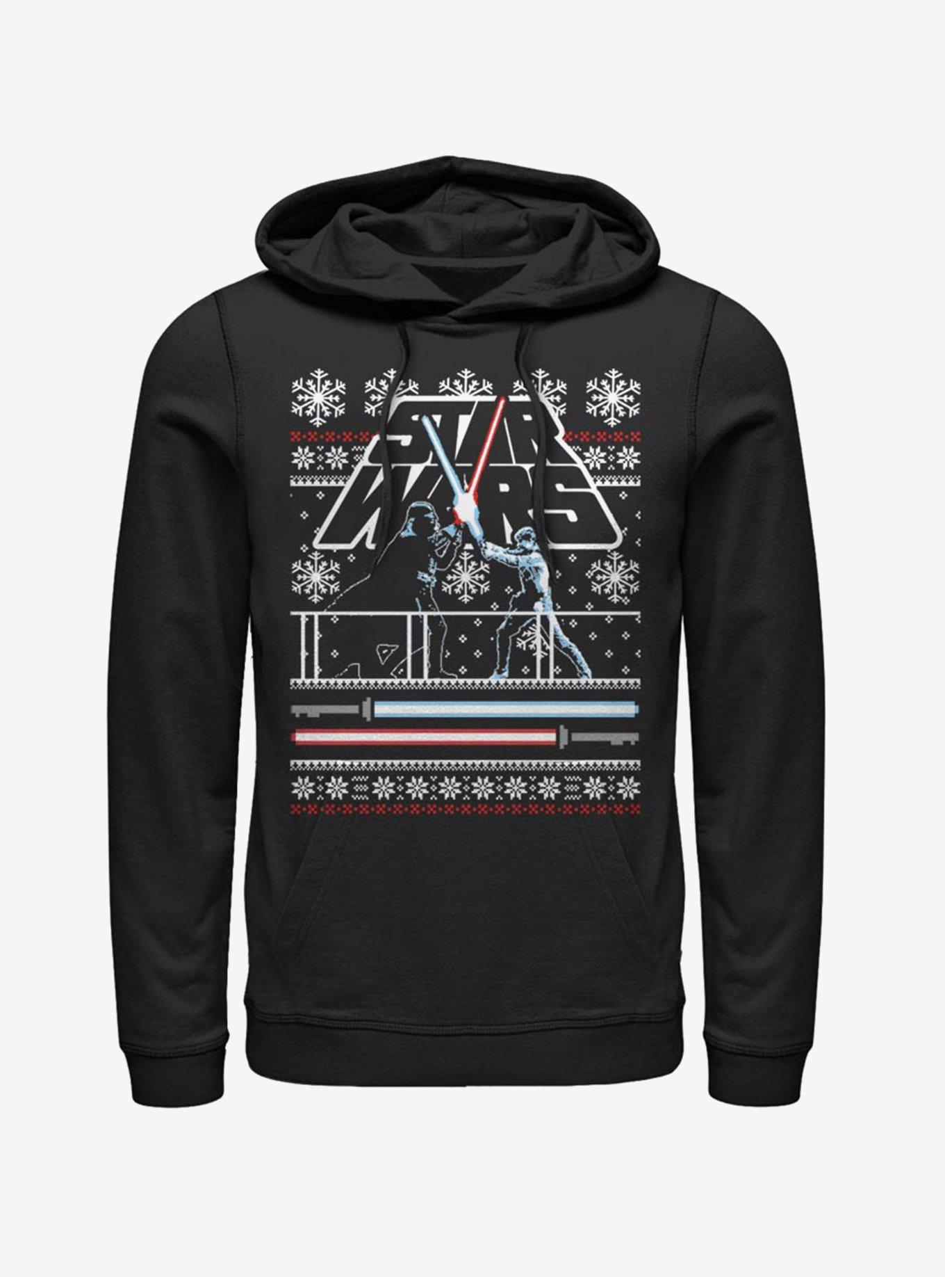 Star Wars Vader Luke Face Off Ugly Christmas Hoodie, , hi-res