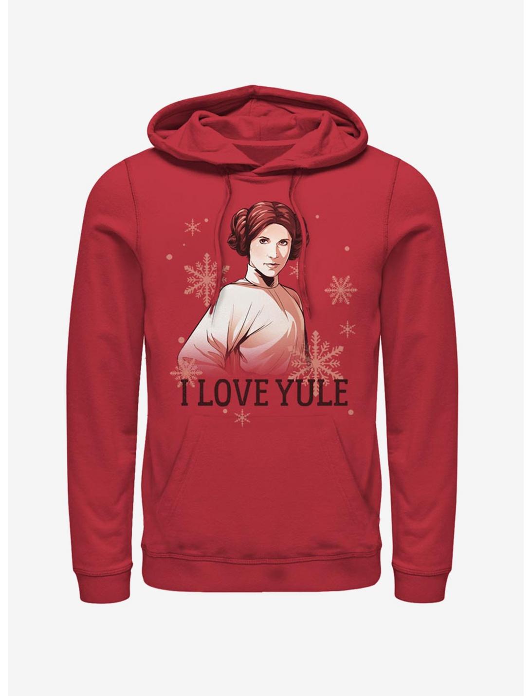 Star Wars Princess Leia I Love Yule Hoodie, RED, hi-res