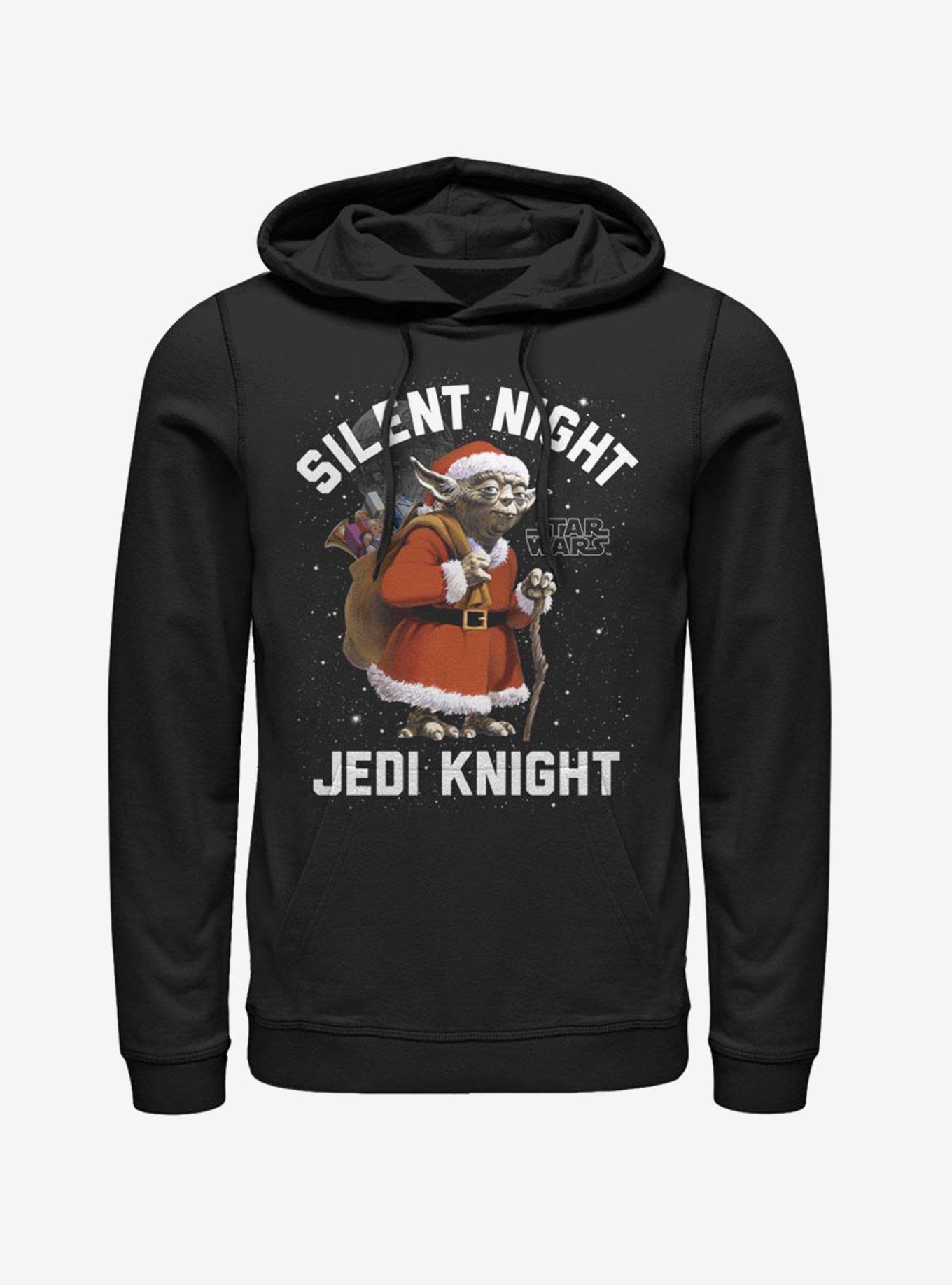 Star Wars Santa Yoda Silent Jedi Knight Hoodie, BLACK, hi-res