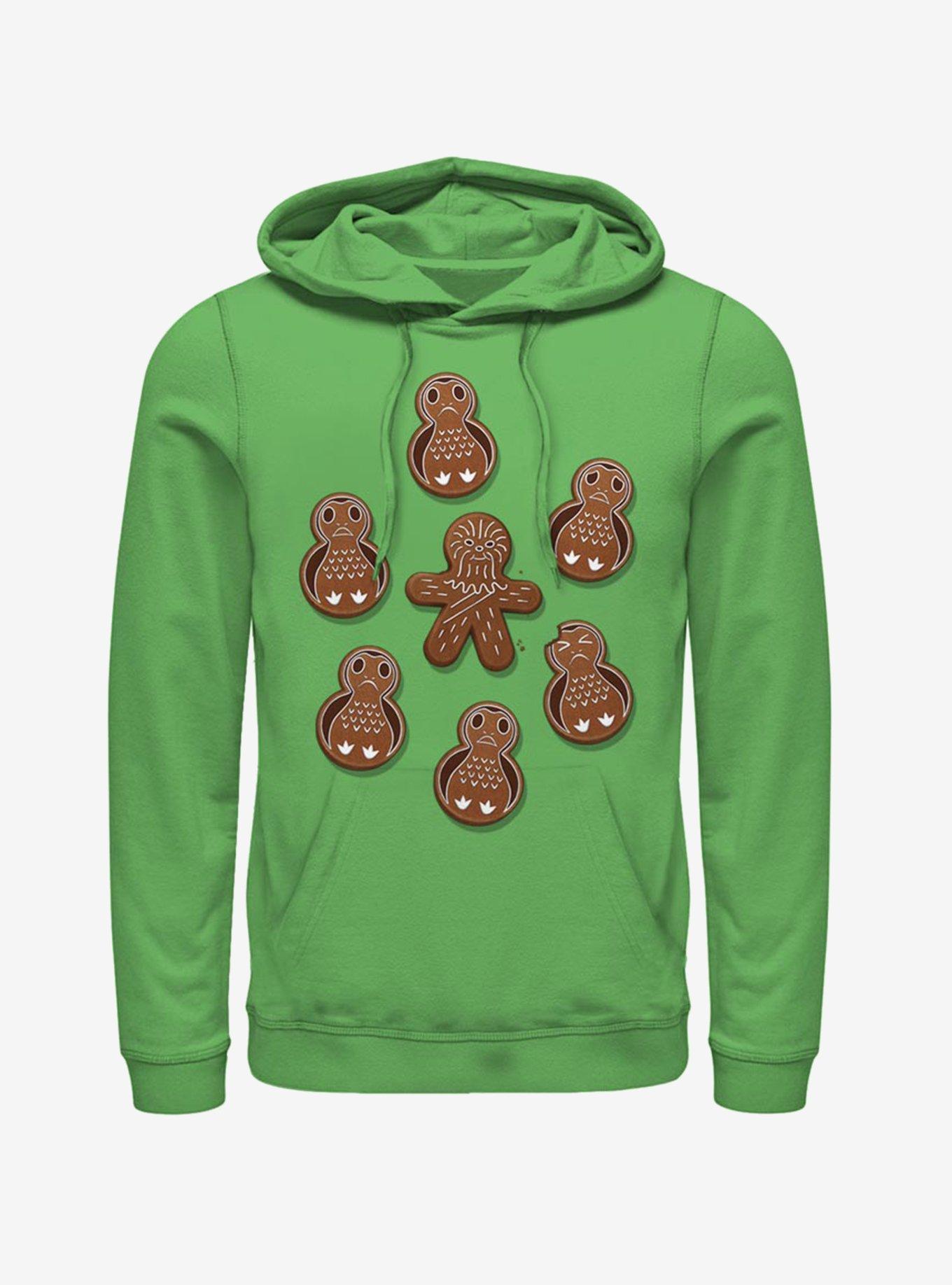 Star Wars Gingerman Porg Christmas Cookies Hoodie, KELLY, hi-res