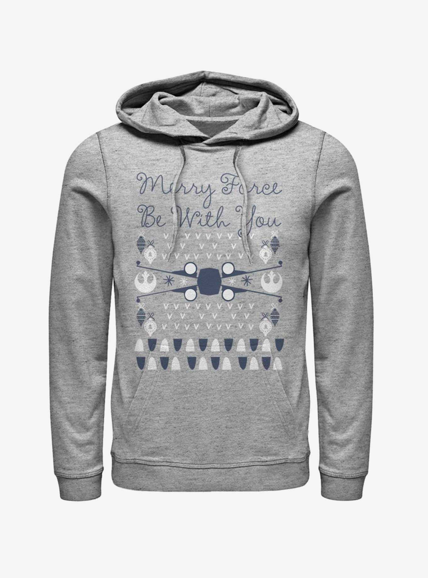 Star Wars X-Wing Merry Force Be With You Ugly Christmas Hoodie, , hi-res