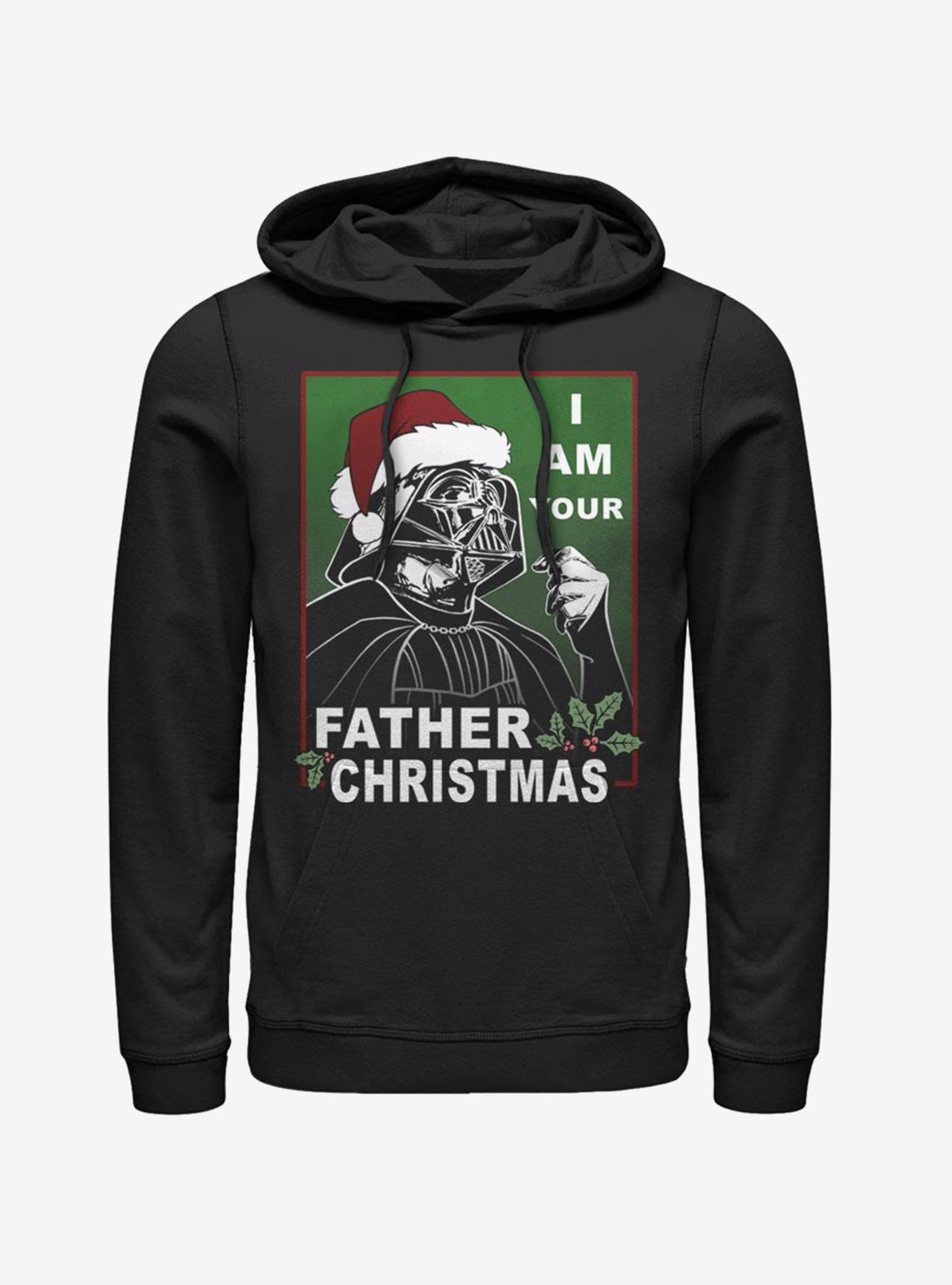 Star Wars Santa Vader Father Christmas Hoodie, BLACK, hi-res