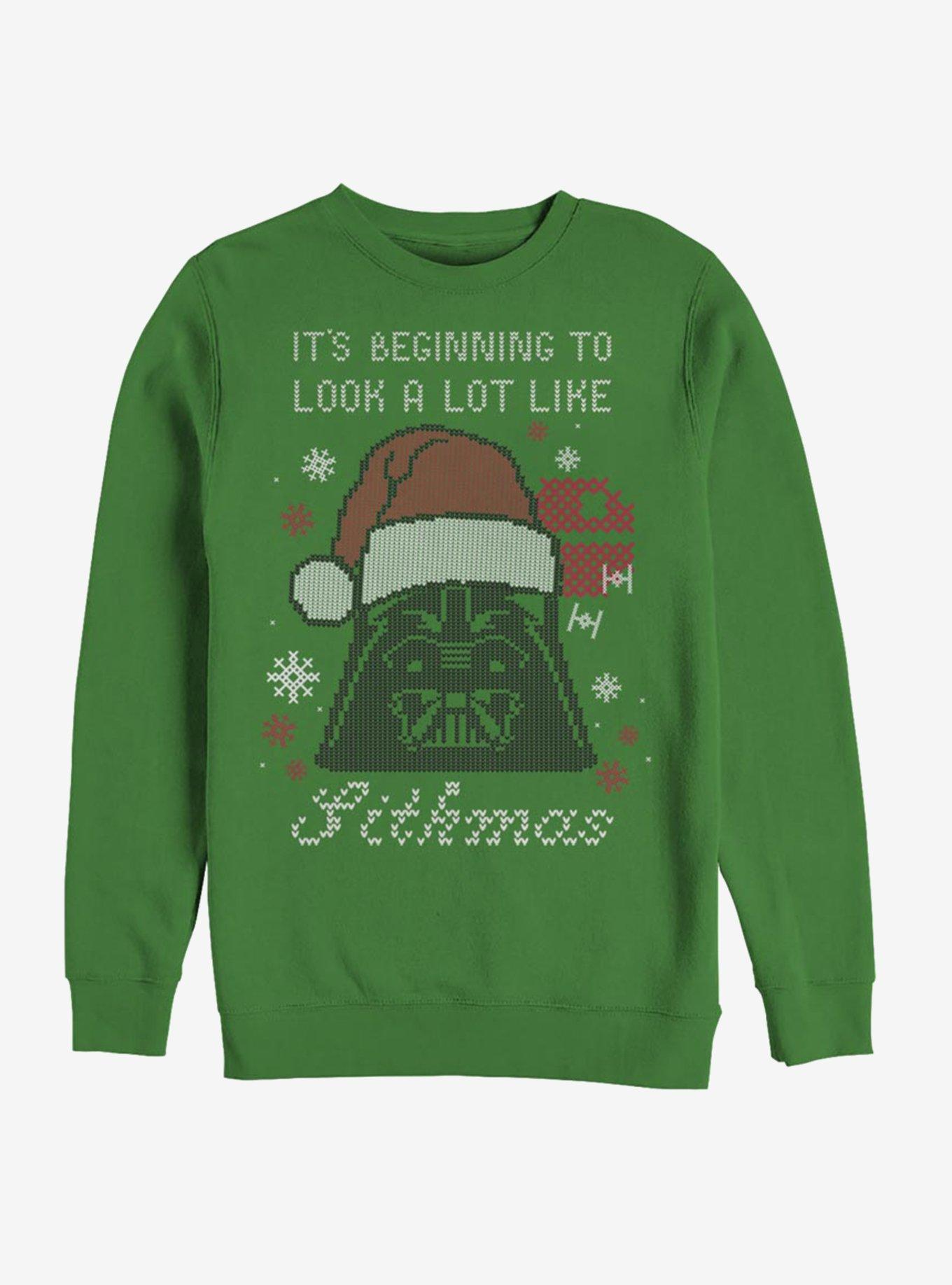 Star Wars Santa Vader Sithmas Christmas Crew Sweatshirt, KELLY, hi-res